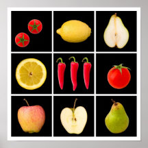 Affiche de cuisine de chefs