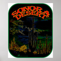 Affiche de désert de Sonora