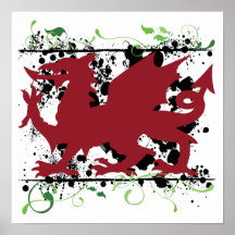 Affiche de dragon de Gallois