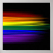 Affiche de drapeau d'arc-en-ciel