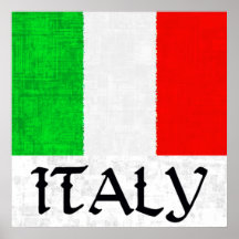 Affiche de DRAPEAU de l'ITALIE
