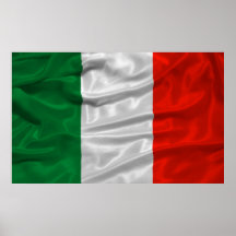 Affiche de drapeau de l'Italie