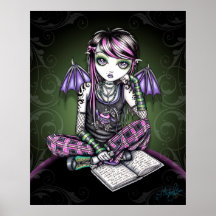 Affiche de fée d'Emo de tatouage d'allié