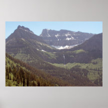 Affiche de fonte de neige de montagne