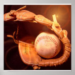 Affiche de gant de base-ball