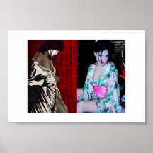 Affiche de geisha de Taikomoshi