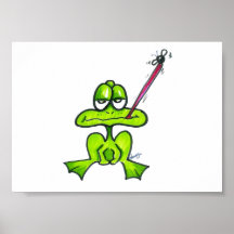 Affiche de grenouille pour la pièce d'enfants