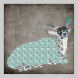 Affiche de gris d'art d'addax posters