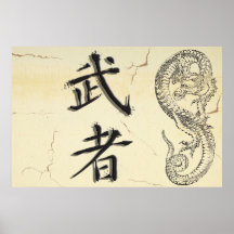 Affiche de guerrier de dragon