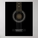Affiche de guitare acoustique
