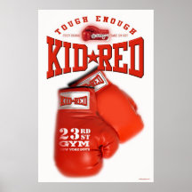 Affiche de gymnase de rouges d'enfant