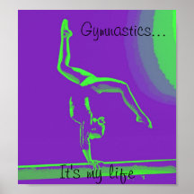 Affiche de gymnastique "c'est ma vie "