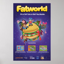 Affiche de jeu de Fatworld