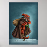 affiche de jeune homme de Noël