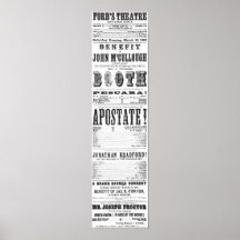 Affiche de John Wilkes Booth