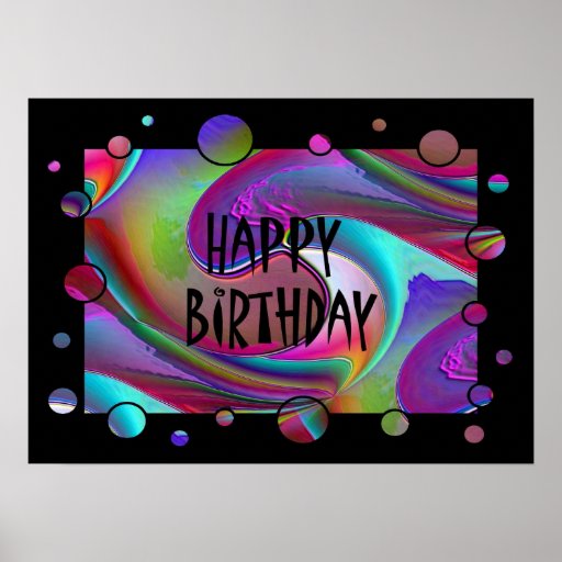 Affiche de joyeux anniversaire