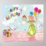 Affiche de joyeux anniversaire