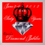 Affiche de jubilé de diamant de la Reine