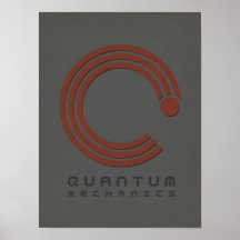 Affiche de la mécanique quantique