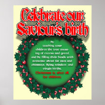 Affiche de la naissance du sauveur