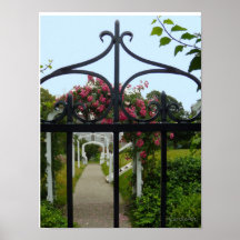 "Affiche de la porte II rose"