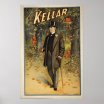 Affiche de la publicité de magicien de Harry Kella