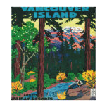 Affiche de la publicité d'île de Vancouver Toile Tendue Sur Châssis