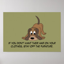 Affiche de la règle #5 de cheveux de chienchien