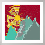 Affiche de lever de soleil