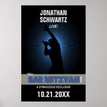 Affiche de Mitzvah de barre de vedette du rock dan