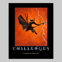 Affiche de motivation de défis posters