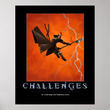 Affiche de motivation de défis