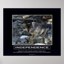 Affiche de motivation de l'INDÉPENDANCE
