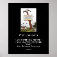 Affiche de motivation d'orthopédie