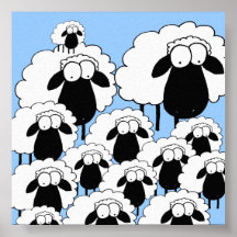 Affiche de moutons