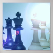 Affiche de mouvements d'échecs