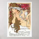 Affiche de Mucha : Cent de DES de salon