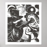 Affiche de mythe de création de Franz Marc