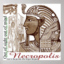 Affiche de nécropole loin des yeux loin du coeur