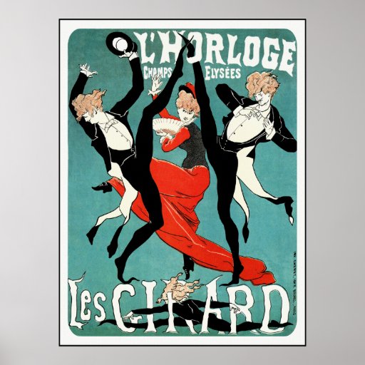 Affiche de Nouveau d'art de Cheret :  Les Girard :