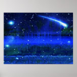 Affiche de nuit étoilée