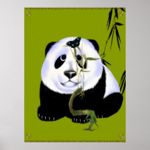Affiche de panda de bébé