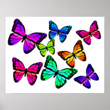 Affiche de papillons