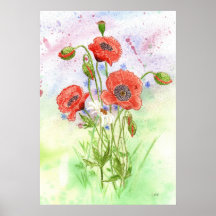 Affiche de pavots