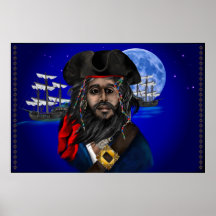 Affiche de pirate et de bateau