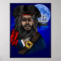 Affiche de pirate et de bateau