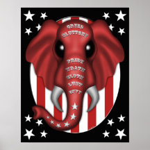 Affiche "de plate-forme républicaine" - noir