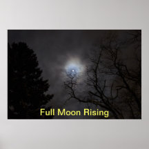Affiche de pleine lune
