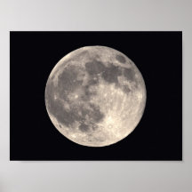 Affiche de pleine lune