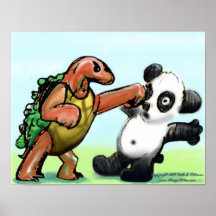 Affiche de poinçon de panda